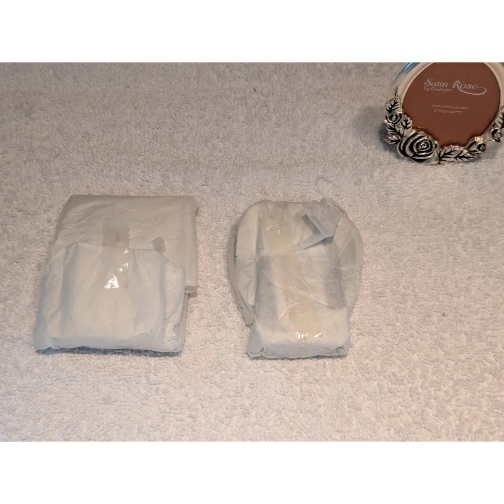 Godinger Mini Picture Frames Silver Plated Set of 3 Satin Rose 1994 Vintage 2x2
